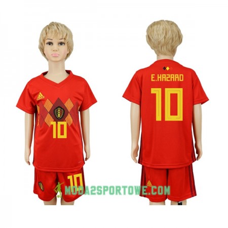 Koszulka Belgia Hazard 10 Dziecięcy Mistrzostwa Świata 2018 Domowe Stroje Piłkarskie